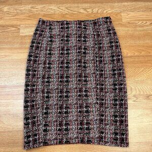 Liverpool Women's Pencil Skirt - Red and Black Plaid